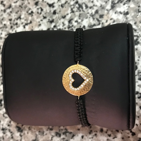 NWOT Heart Bracelet with Adjustable String - Picture 1 of 2